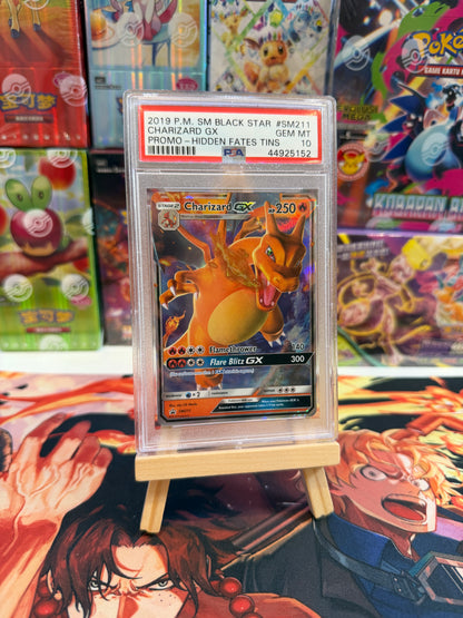 Charizard GX PSA 10 promo hidden fates 2019 sm211 EN