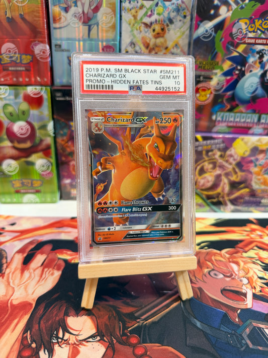 Charizard GX PSA 10 promo hidden fates 2019 sm211 EN