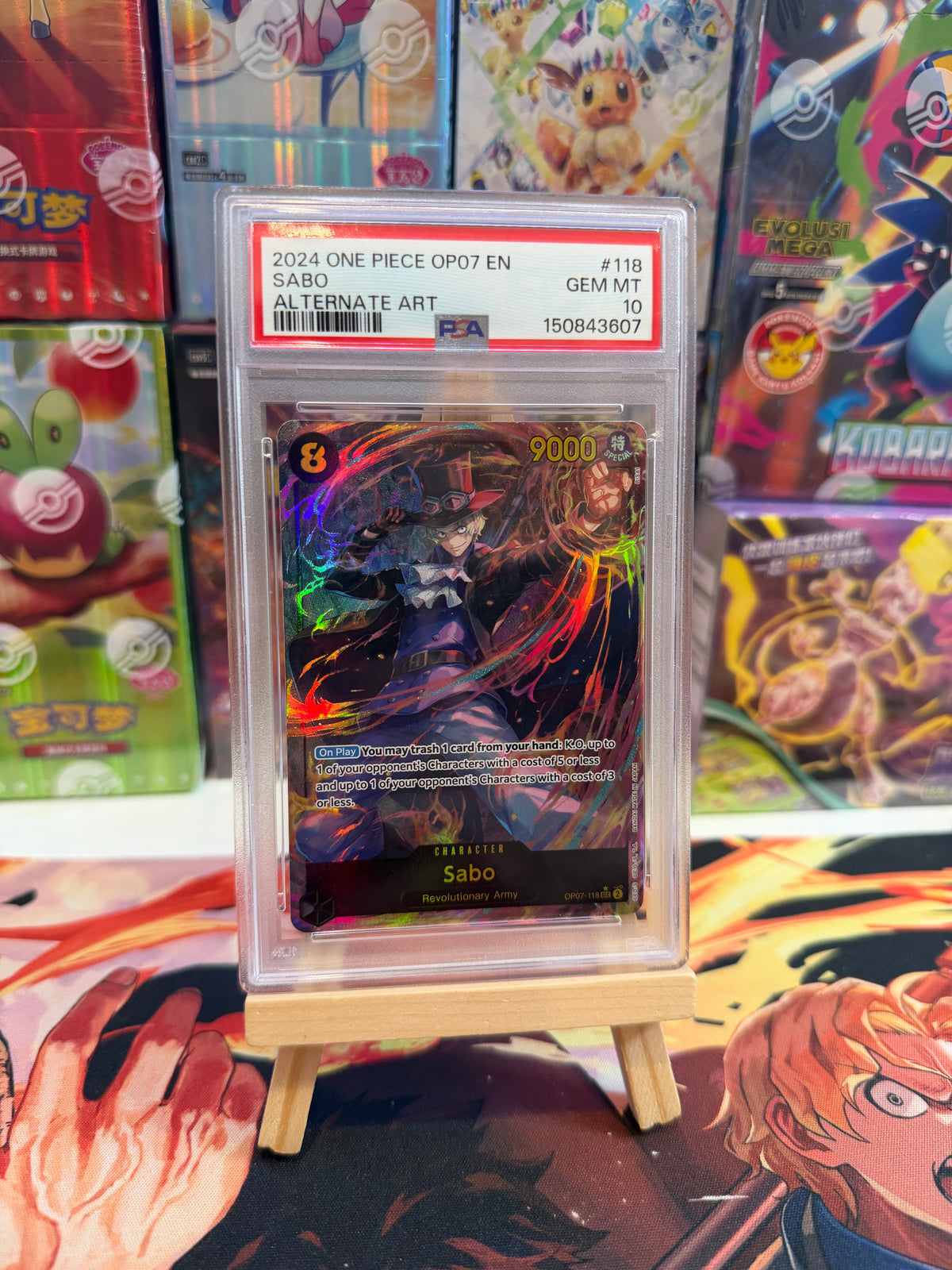 Sabo alt art PSA 10 en op07-118