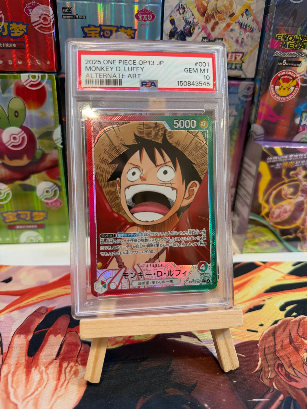 Monkey d Luffy alt art leader PSA 10 jp