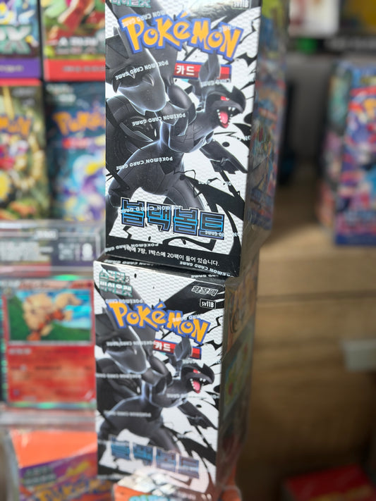 Korean Pokemon Black Bolt Booster Box